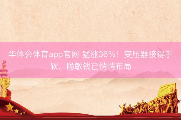 华体会体育app官网 猛涨36%！变压器接得手软，聪敏钱已悄悄布局